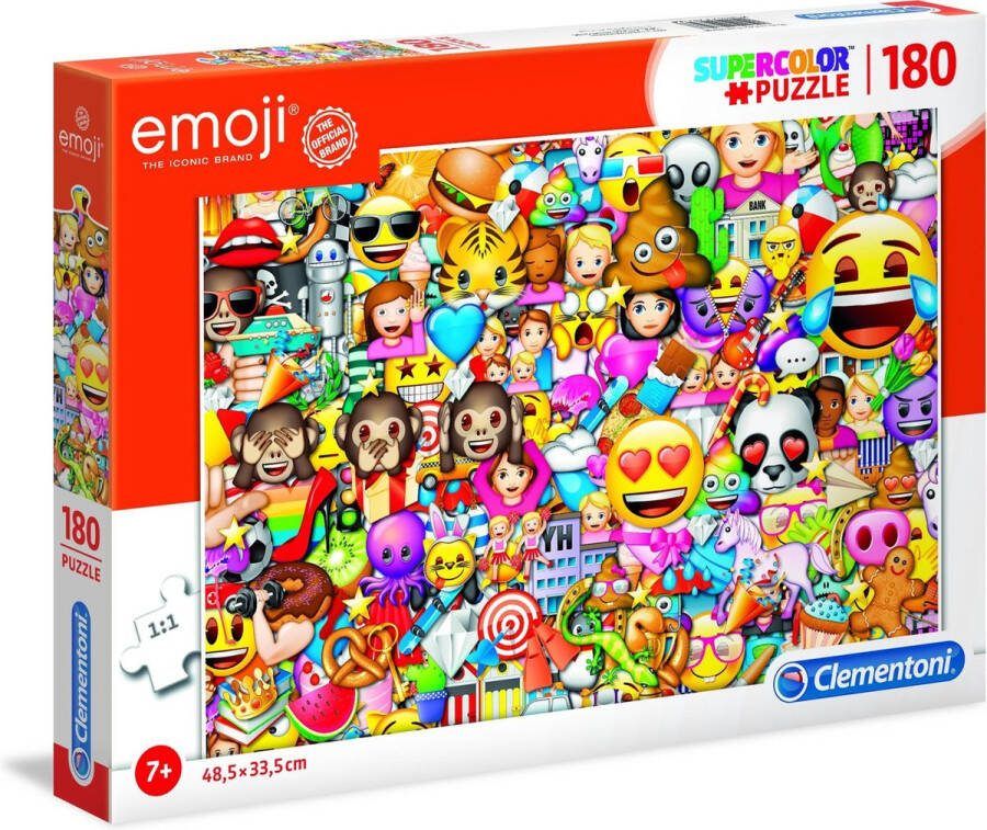 Clementoni Legpuzzel Emoji Junior Karton 180 Stukjes