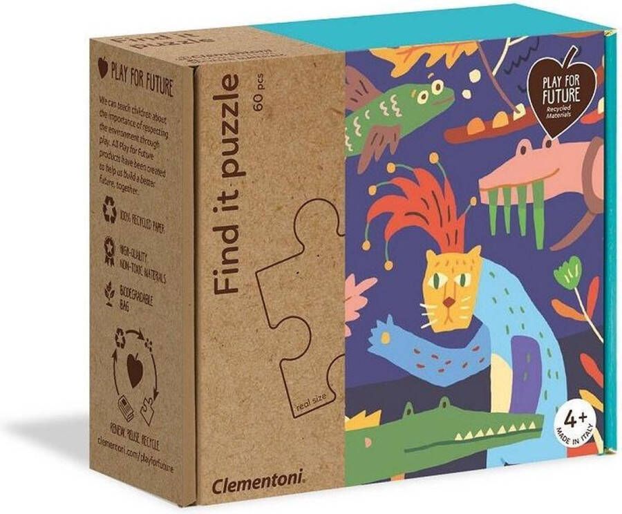 Clementoni Legpuzzel Find It 60 Stukjes puzzels kinderen