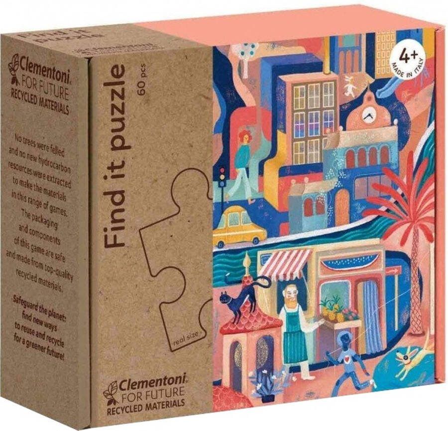 Clementoni Legpuzzel Find It Sweetest City 60 Stukjes puzzels kinderen