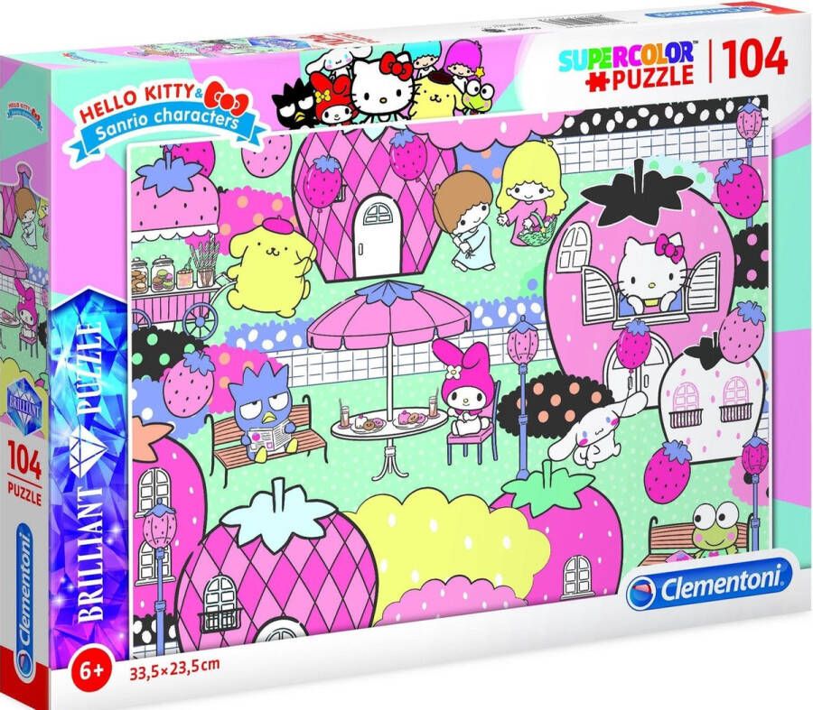 Clementoni legpuzzel Hello Kitty Sanrio junior 104 stukjes