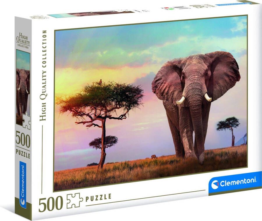 Clementoni Legpuzzel High Quality Puzzel Collectie African Sunset 500 Stukjes puzzel volwassenen