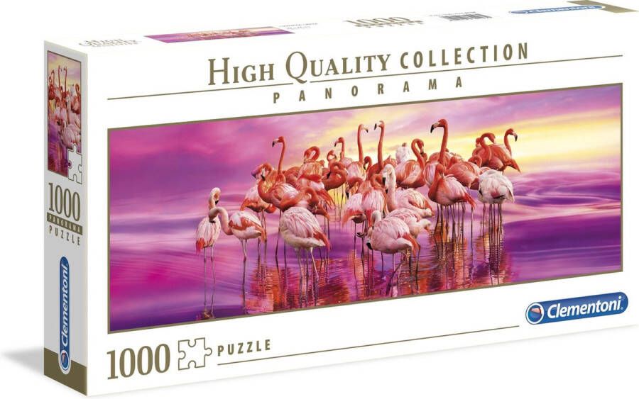 Clementoni Legpuzzel High Quality Puzzel Collectie Flamingo 1000 stukjes puzzel volwassenen