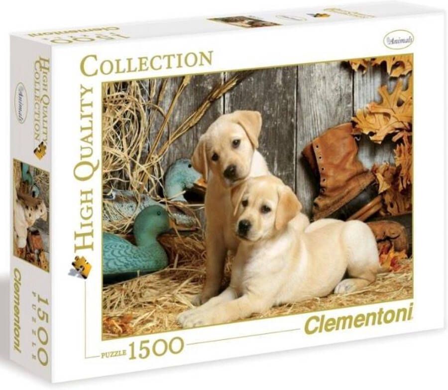 Clementoni Legpuzzel High Quality Puzzel Collectie Hunting Dogs 1500 stukjes puzzel volwassenen