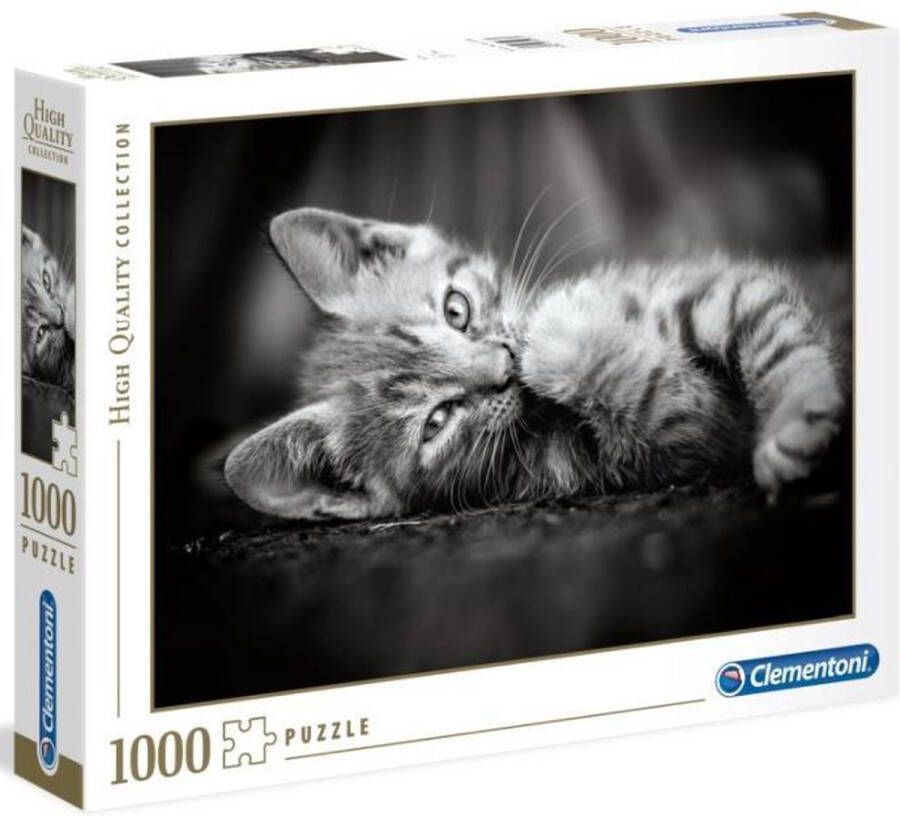 Clementoni Puzzel 1000 Stukjes High Quality Kitten Puzzel Voor Volwassenen en Kinderen 14-99 jaar