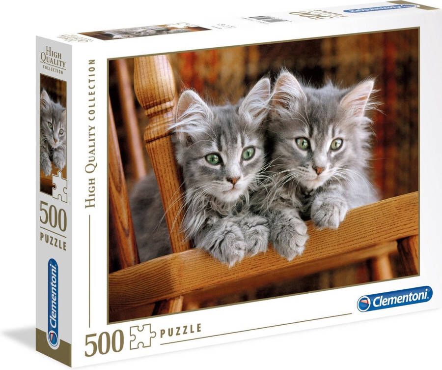 Clementoni Legpuzzel High Quality Puzzel Collectie Kittens 500 Stukjes puzzel volwassenen