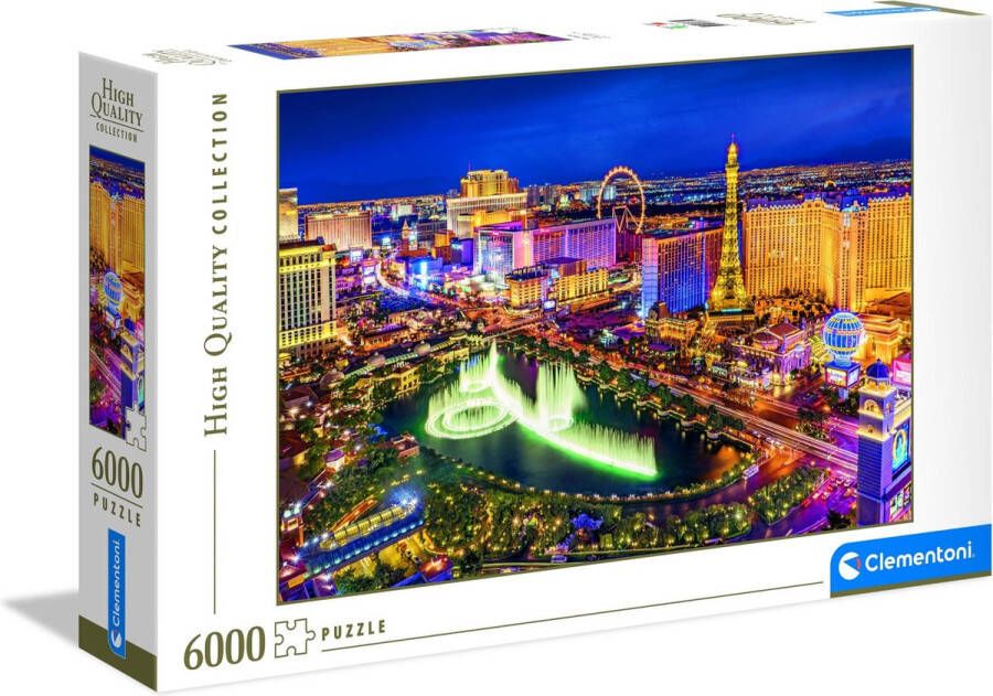 Clementoni Legpuzzel High Quality Puzzel Collectie Las Vegas 6000 stukjes puzzel volwassenen