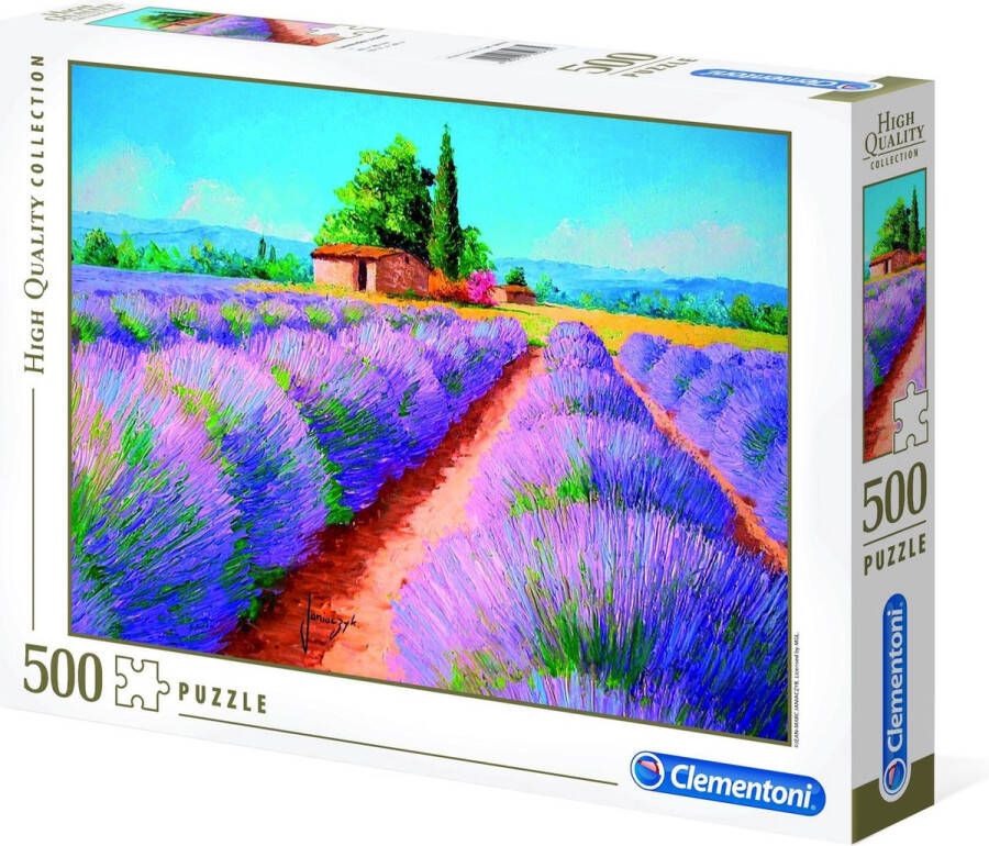 Clementoni Legpuzzel High Quality Puzzel Collectie Lavender Scent 500 Stukjes puzzel volwassenen