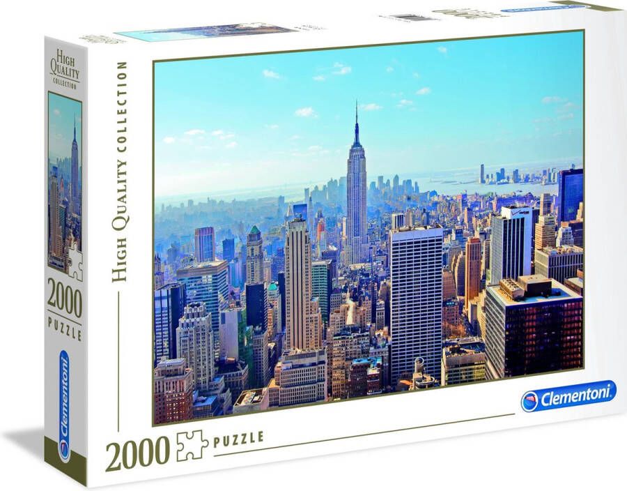 Clementoni Legpuzzel High Quality Puzzel Collectie New York 2000 stukjes puzzel volwassenen