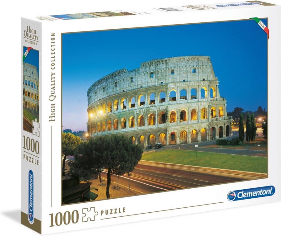 Clementoni Legpuzzel High Quality Puzzel Collectie Rome Het Colosseum 1000 stukjes puzzel volwassenen