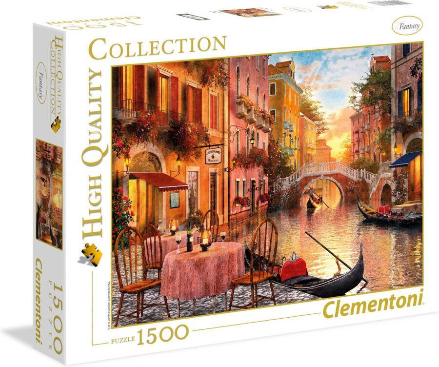 Clementoni Legpuzzel High Quality Puzzel Collectie Venetië 1500 stukjes puzzel volwassenen