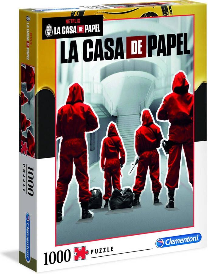 Clementoni Legpuzzel La Casa de Papel 1000 stukjes puzzel volwassenen