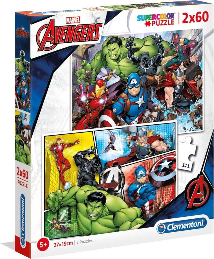 Clementoni Legpuzzel Marvel Avengers 2x60 stukjes