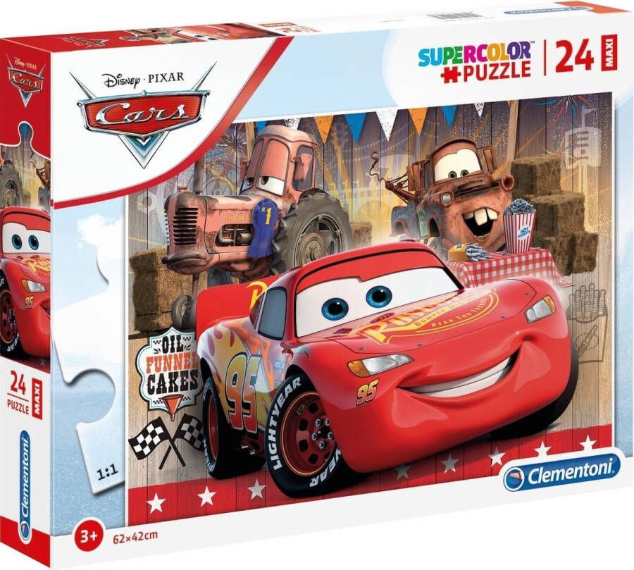 Clementoni Legpuzzel Maxi Cars 24 Stukjes