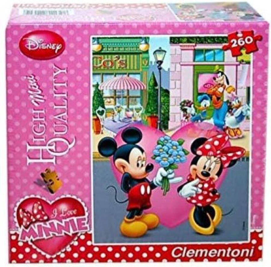 Clementoni Legpuzzel Mini HQ 260 stukjes I Love Minnie puzzel