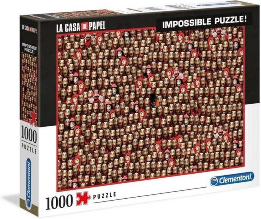 Clementoni Legpuzzel Netflix La Casa De Papel Puzzel Resistance 1000 Stukjes puzzel volwassenen