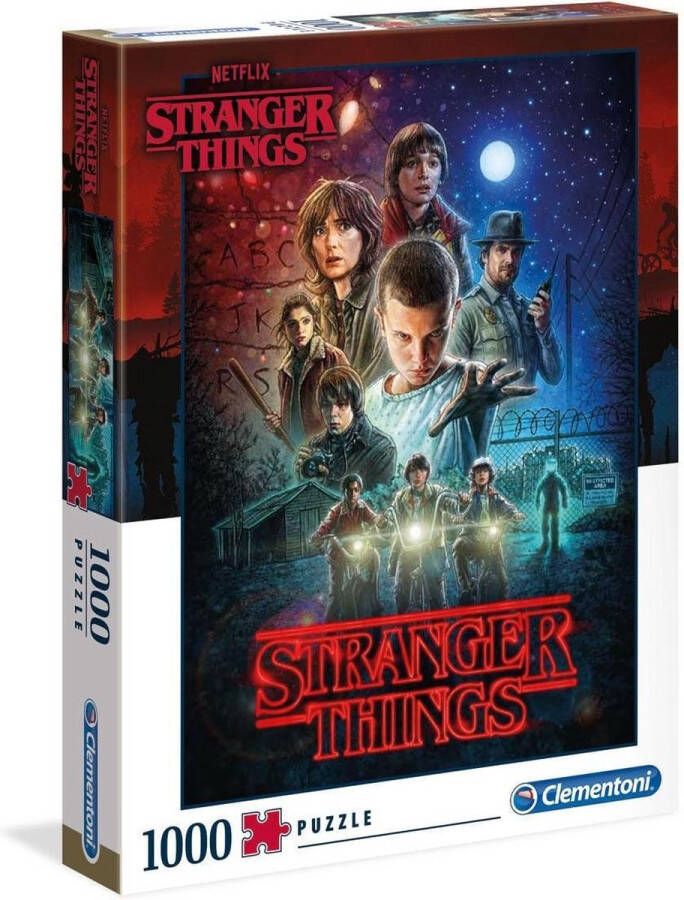 Clementoni Legpuzzel Netflix Stranger Things Puzzel 1000 Stukjes puzzel volwassenen