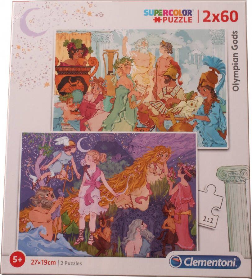 Clementoni Legpuzzel Supercolor Olympian Gods 2 X 60 Stukjes