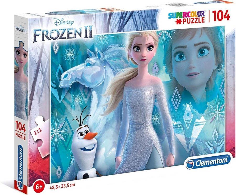 Clementoni Legpuzzel Supercolor Frozen Ii Junior 104 Stukjes
