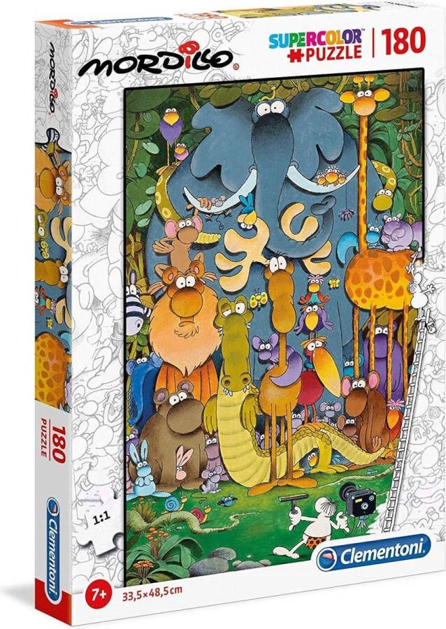 Clementoni Legpuzzel Supercolor Puzzel Collectie Mordillo Puzzel The Pictures 180 Stukjes puzzel kinderen