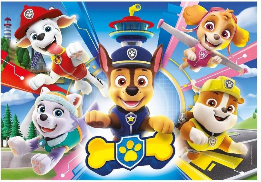 Clementoni Legpuzzel Supercolor Puzzel Collectie Paw Patrol 104 stukjes puzzels kinderen