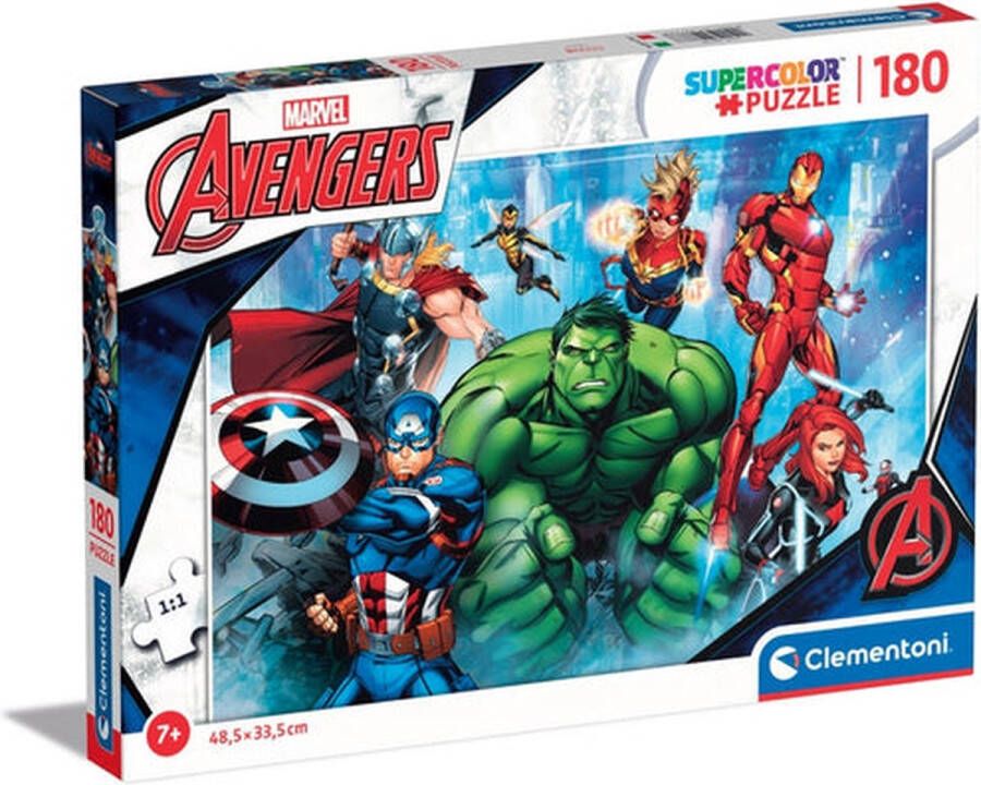 Clementoni Marvel Avengers Supercolor legpuzzel 180 stukjes