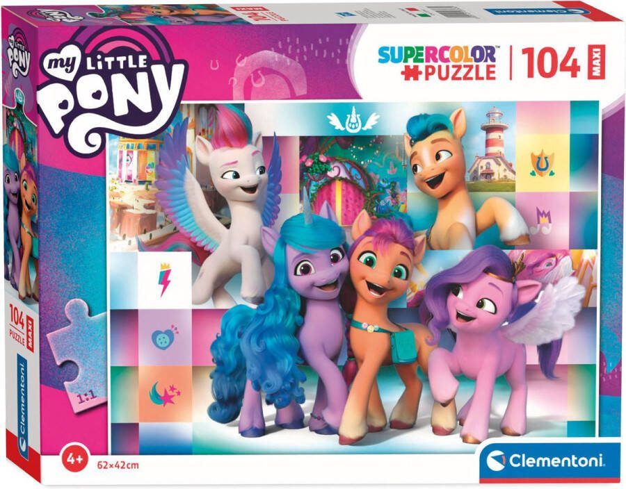 Clementoni Maxi Puzzel My Little Pony Lachen 104st