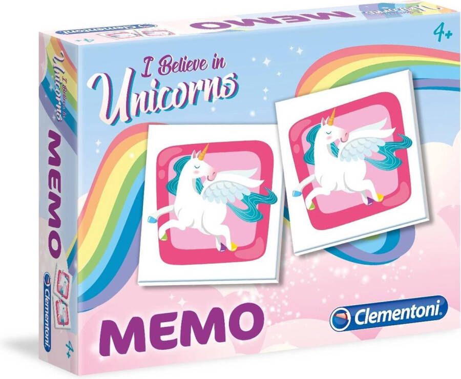 Clementoni memory eenhoorns multicolor 48 kaarten