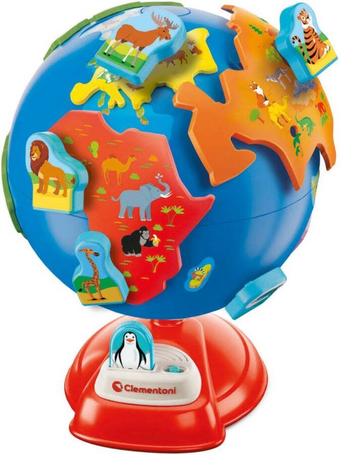 Clementoni Mijn Eerste Wereldbol Speelgoed van het Jaar Wereldbol Interactief voor Kinderen Educatief Speelgoed 3-6 Jaar