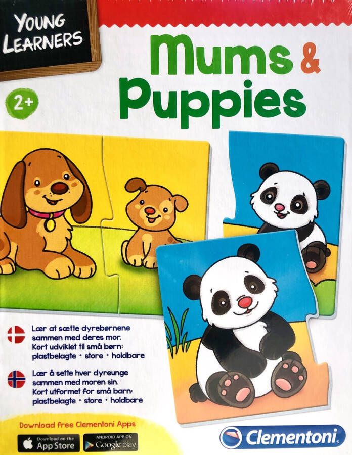 Clementoni Mums & Puppies- young learners- 2+- educatief speelgoed
