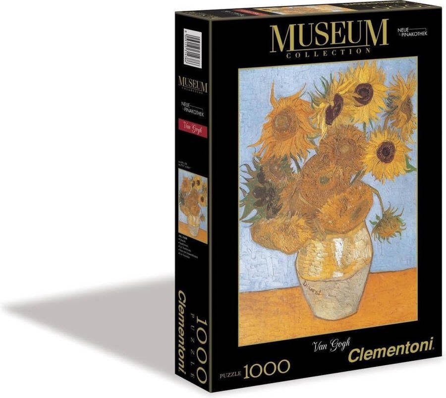 Clementoni Museum Collectie Van Gogh De zonnebloemen 1000 stukjes puzzel volwassenen