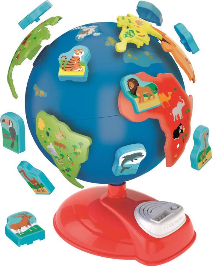 Clementoni Mijn Eerste Wereldbol Speelgoed van het Jaar Wereldbol Interactief voor Kinderen Educatief Speelgoed 3-6 Jaar