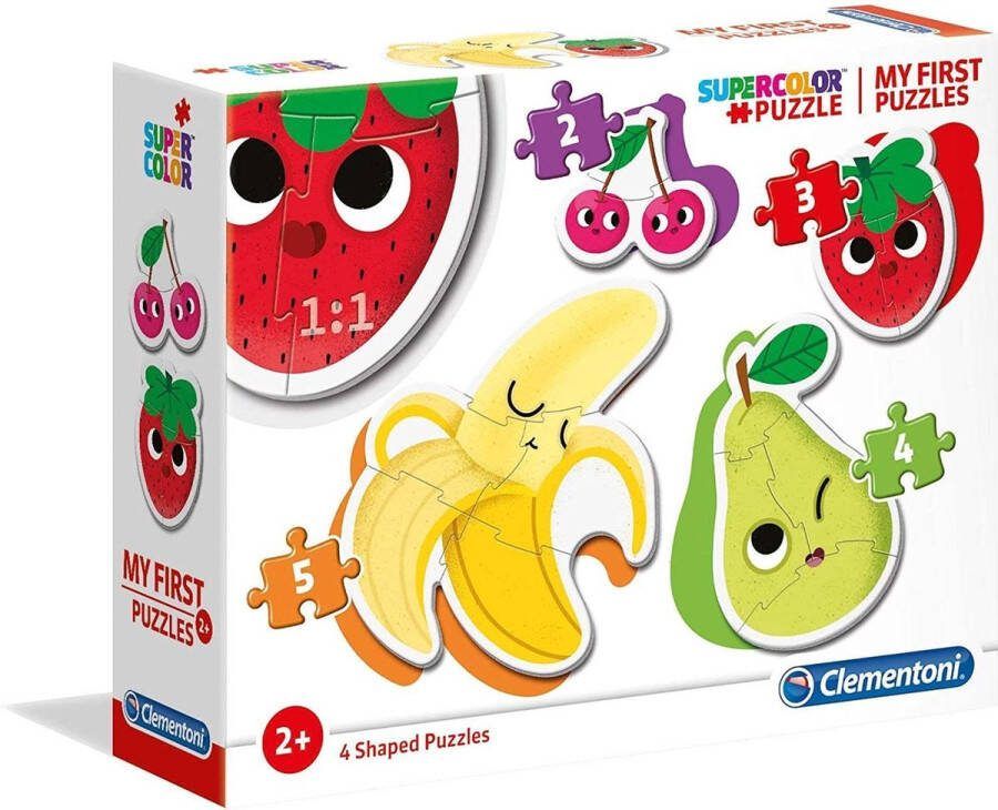 Clementoni Legpuzzel My First Puzzle Fruit 4 Puzzels