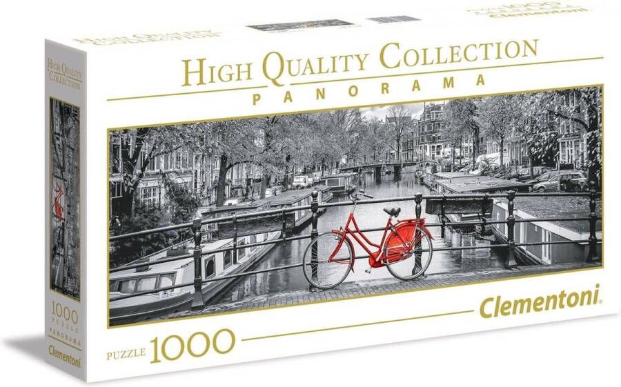 Clementoni Panorama High Quality Collectie puzzel Amsterdam Bicycle 1000 stukjes puzzel volwassenen