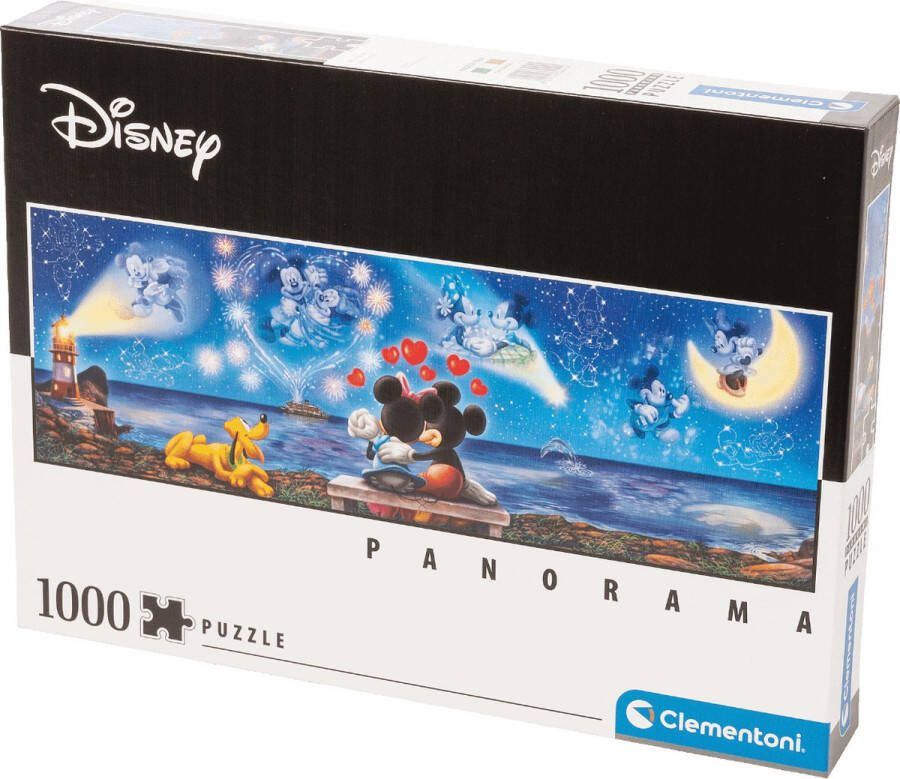 Clementoni Panorama High Quality Collectie puzzel Disney Mickey & Minnie 1000 stukjes puzzel volwassenen