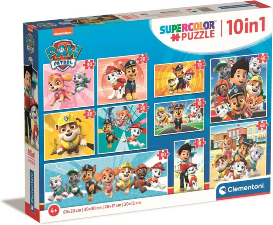 Clementoni Paw Patrol 10 in 1 Puzzels