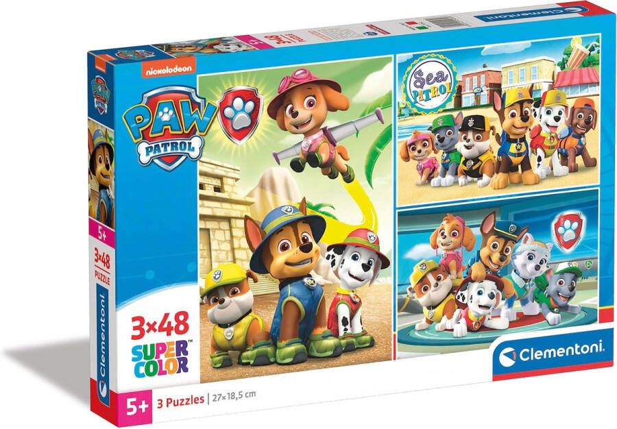 Clementoni Paw Patrol Puzzel 3x48st