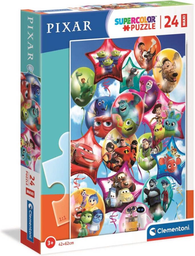 Clementoni Pixar Party Maxi Puzzel 24 Stukjes 1 Stuk