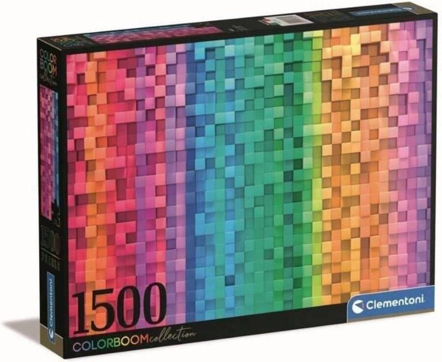 Clementoni pixels legpuzzel colorboom 1500 stukjes