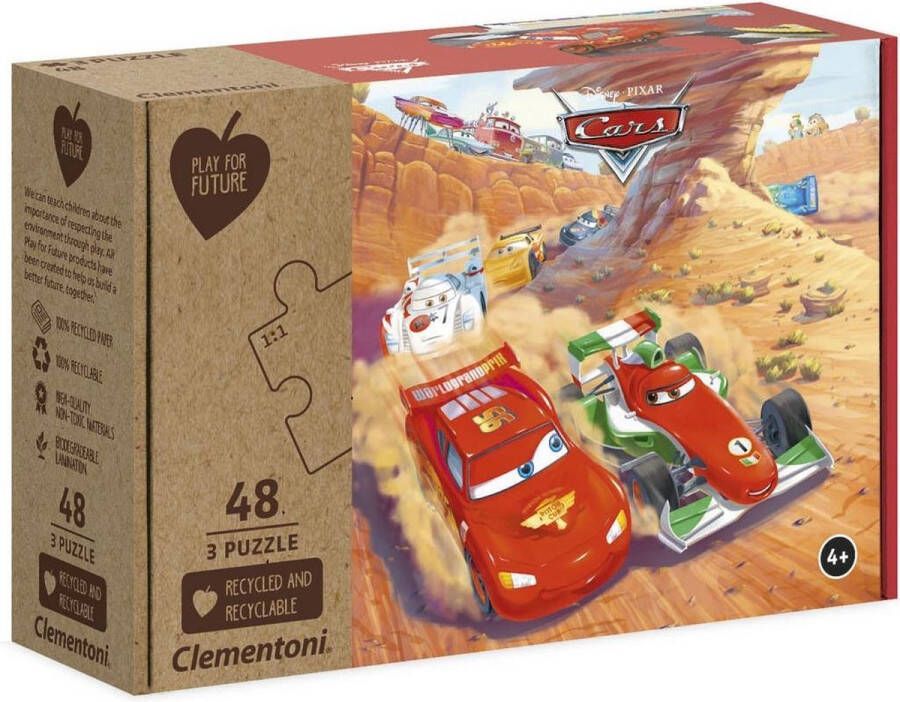 Clementoni legpuzzel Disney Pixar Cars junior 3 x 48 stukjes