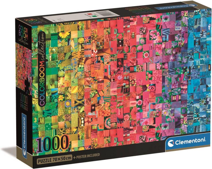 Clementoni Colorboom Legpuzzel High Quality Collection Puzzel 1000 stukjes 70x50 cm Voor Volwassenen en Kinderen vanaf 14 jaar