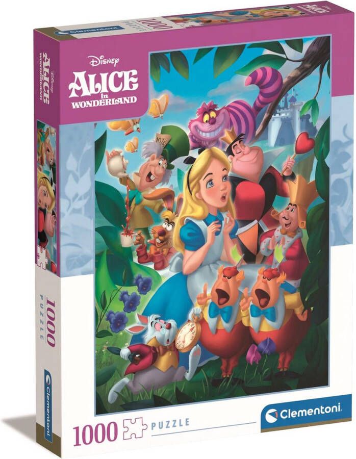 Clementoni Puzzel 1000 Stukjes Disney Alice Bespoke Puzzel Voor Volwassenen en Kinderen 10-99 jaar 39673