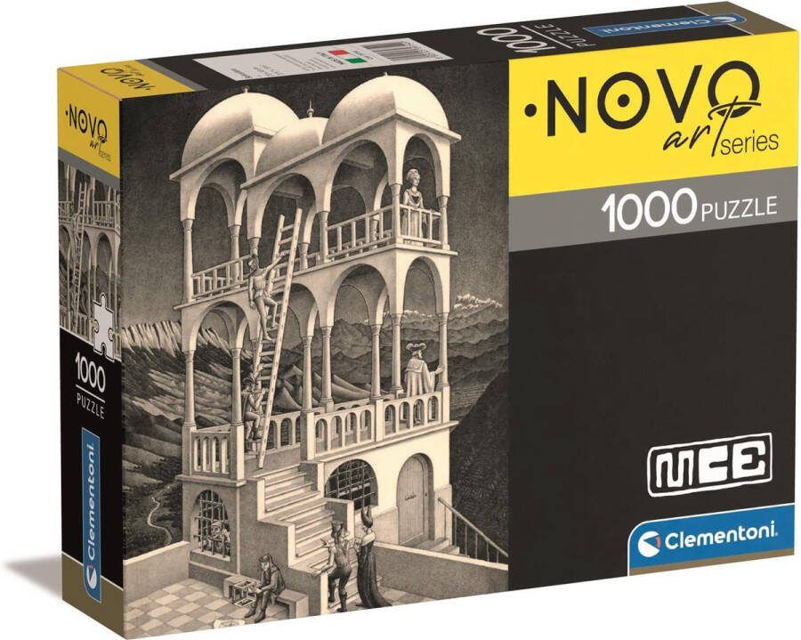 Clementoni Puzzel 1000 Stukjes M. C. Escher Belvedere Puzzel Voor Volwassenen en Kinderen 14-99 jaar 39754