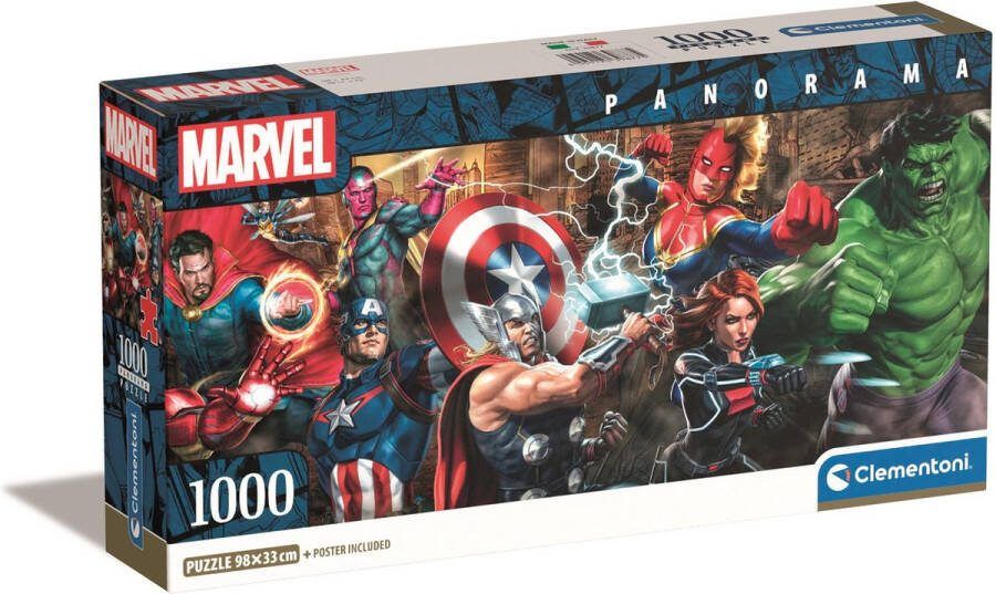 Clementoni Puzzel 1000 Stukjes Panorama Compacte doos Puzzel Voor Volwassenen