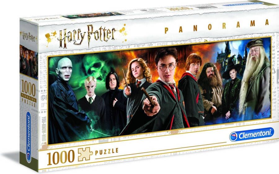 Clementoni Puzzel 1000 Stukjes Panorama Harry potter Puzzel Voor Volwassenen en Kinderen 14-99 jaar 61883