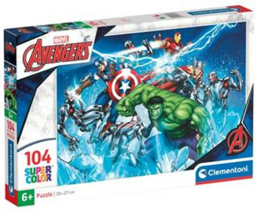 Clementoni Puzzel 104 Stukjes Avengers Kinderpuzzels 6-8 jaar 25744