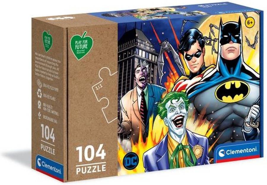 Clementoni Puzzel 104 Stukjes Batman Kinderpuzzels 6-8 jaar 27526 Play For Future