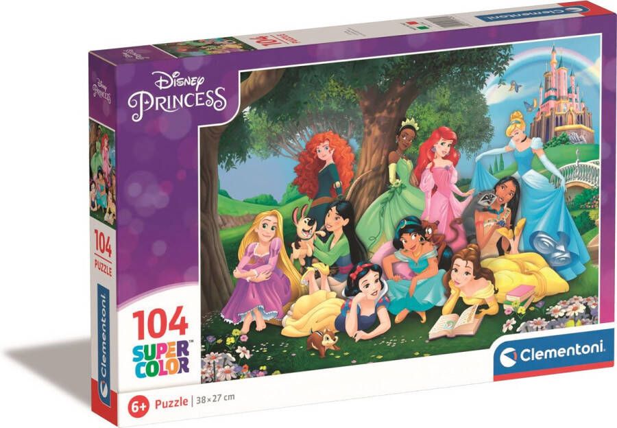 Clementoni Puzzel 104 Stukjes Disney Princess Kinderpuzzels 6-8 jaar 25743