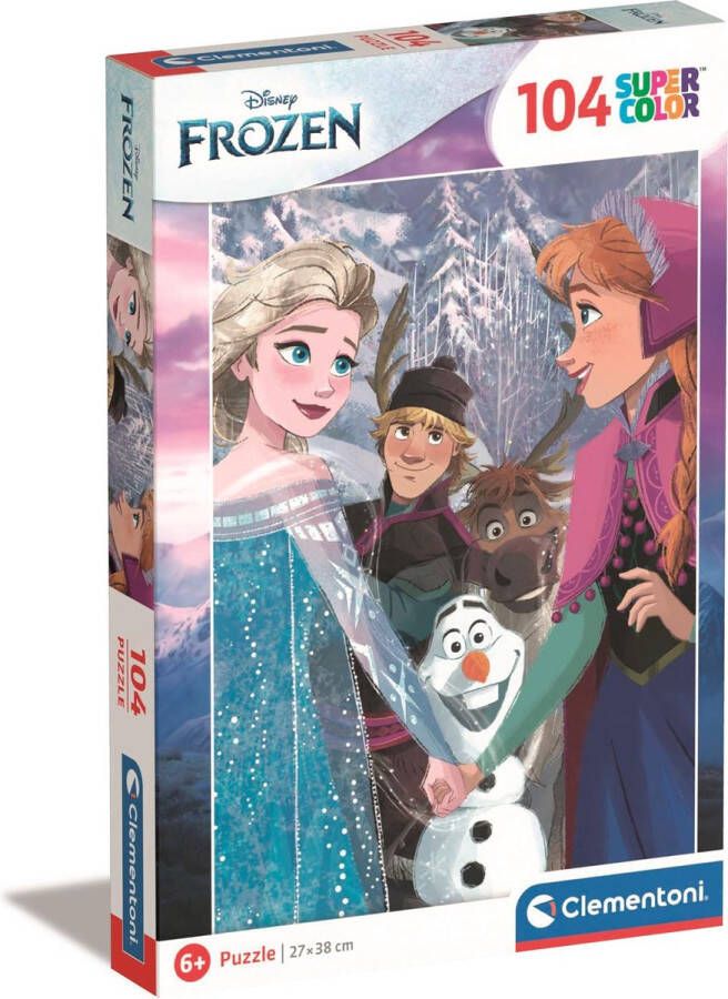 Clementoni Puzzel 104 Stukjes Frozen Kinderpuzzels 6-8 jaar 25742