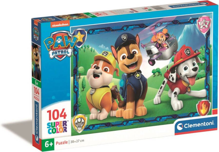 Clementoni Puzzel 104 Stukjes Paw Patrol Kinderpuzzels 6-8 jaar 27177