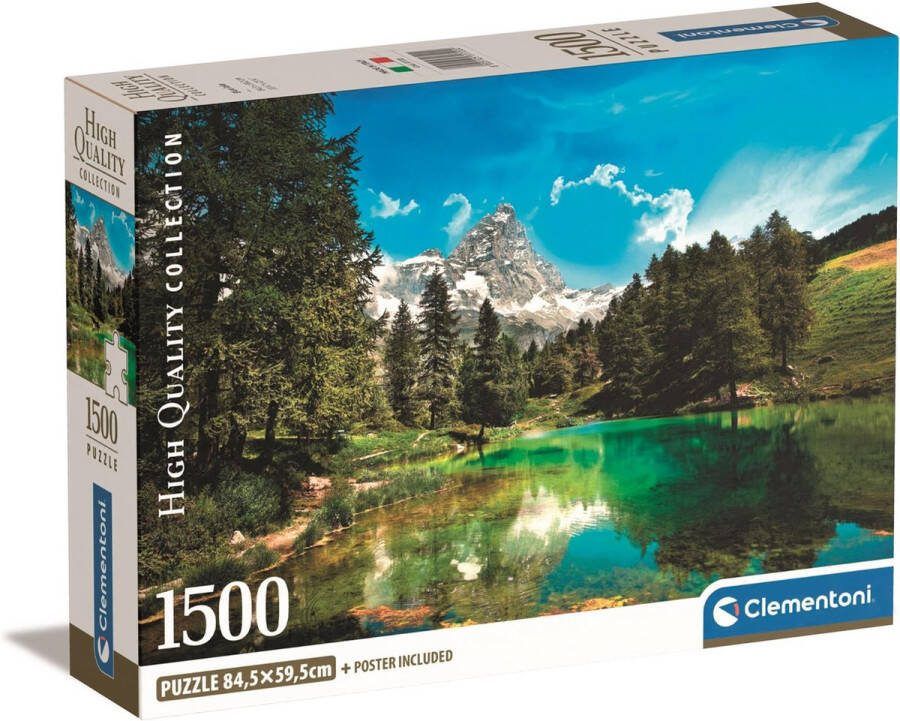 Clementoni Puzzel 1500 Stukjes Berglandschap Compacte doos Puzzel Voor Volwassenen
